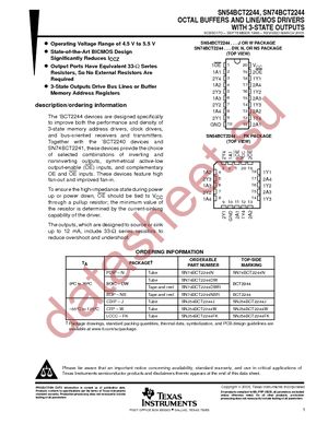 SN74BCT2244DWR datasheet  